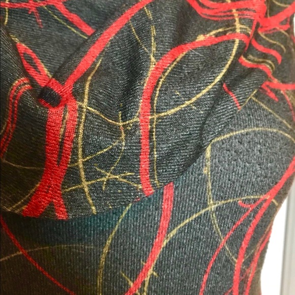 Art Deco + Dark Romance Vintage Midi Dress - Picture 7 of 7